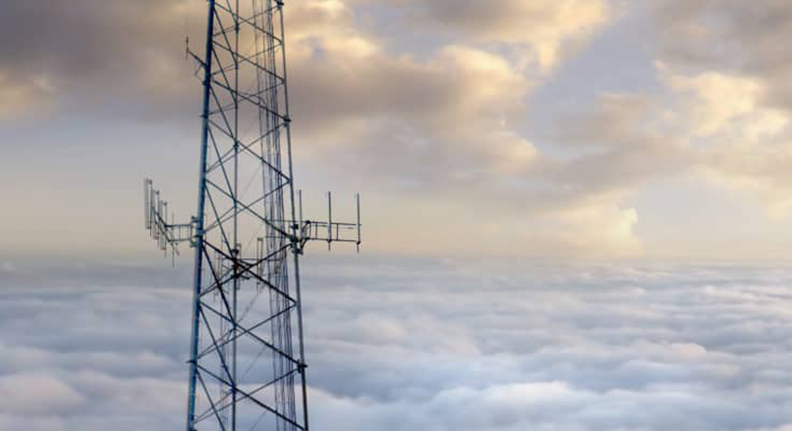 Clouds and electrical tower 