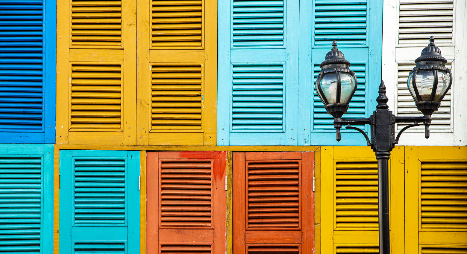 Colorful shutters