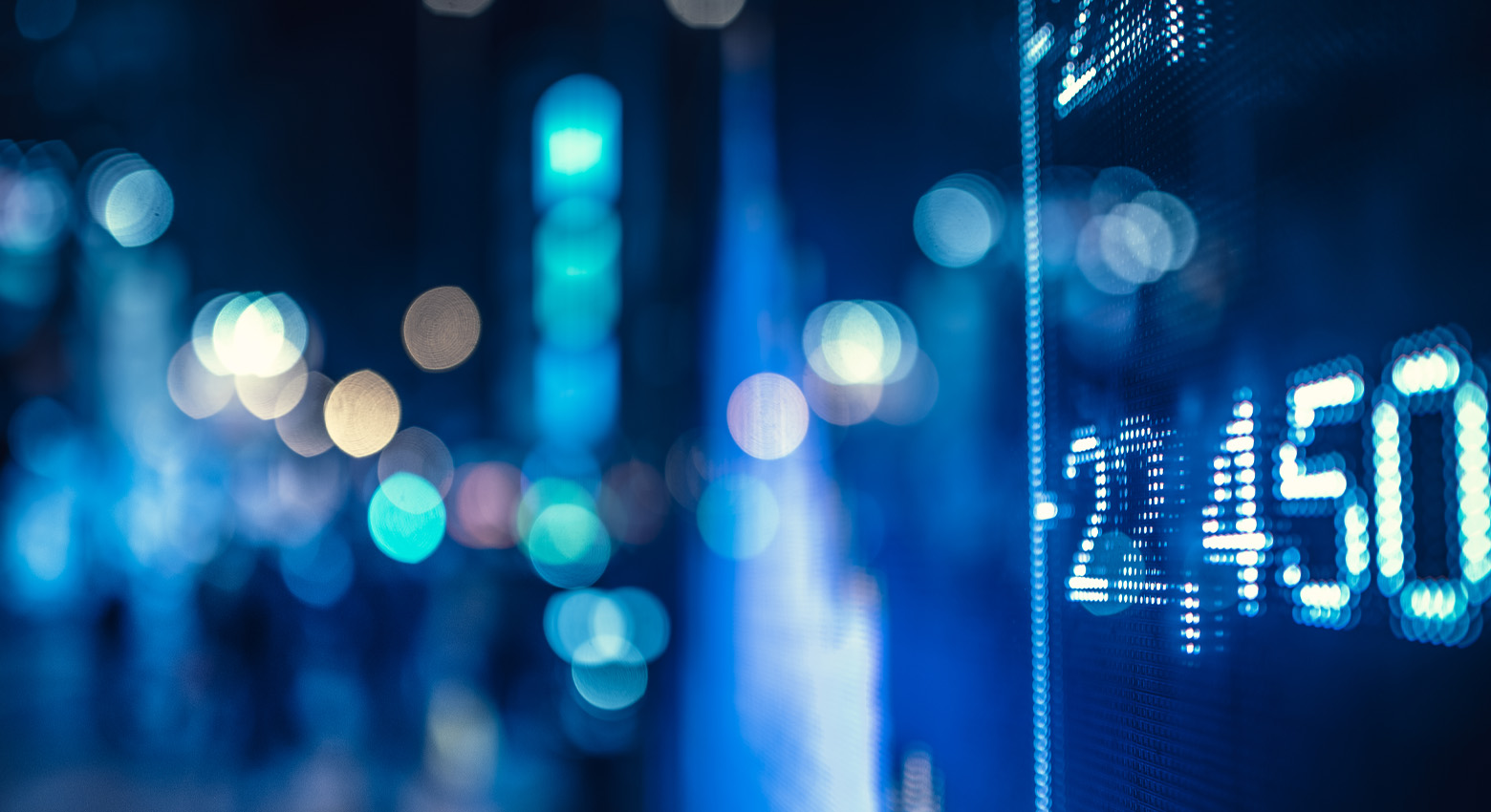 display stock market numbers and graph