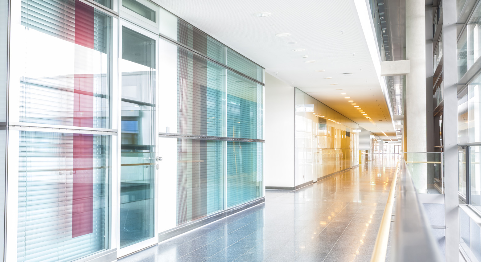 Corridor and Offices in Modern Building