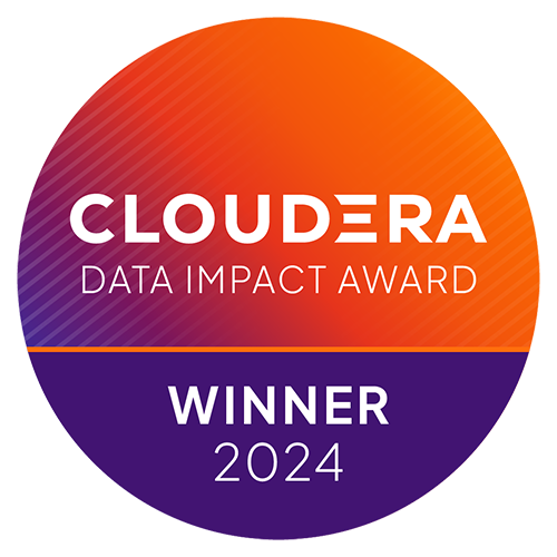 Cloudera Data Impact Award Winner 2024 badge