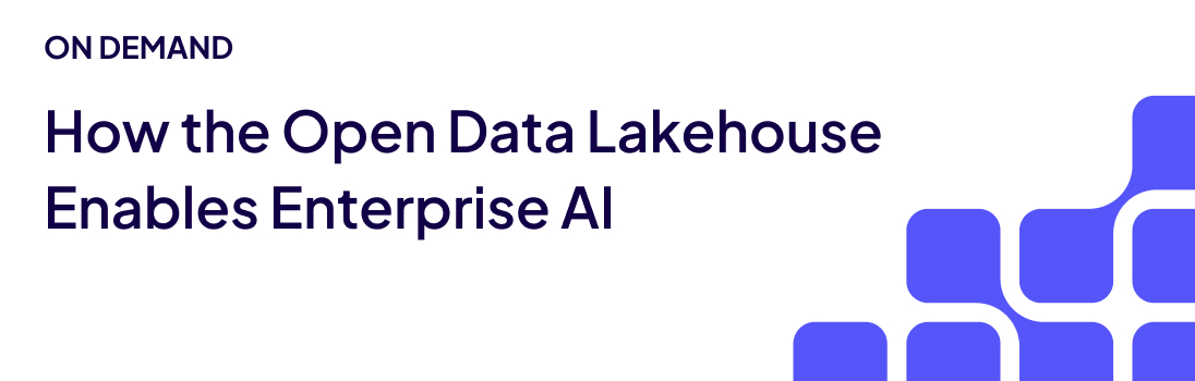 How the open data lakehouse enables enterprise AI