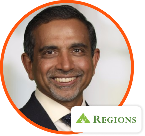 Headshot of Manav Misra, Chief Data and Analytics officer, Regions Bank